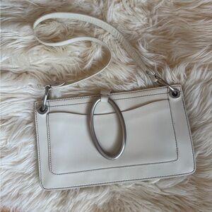 DKNY genuine leather white purse shoulder bag